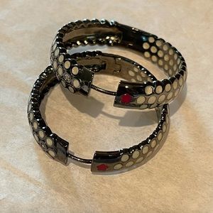 Beautiful Enamel Hoop Earrings